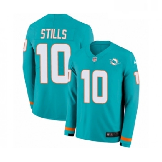 Youth Nike Miami Dolphins 10 Kenny Stills Limited Aqua Therma Long Sleeve NFL Jersey Youth Nike Miami Dolphins 10 Kenny Stills Limited Aqua Therma Long Sleeve NFL Jersey