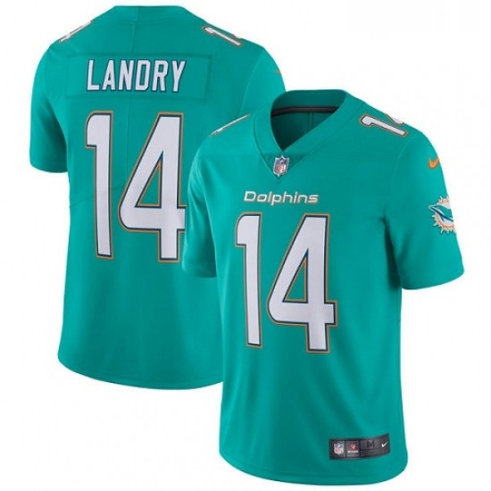 Youth Nike Miami Dolphins 14 Jarvis Landry Elite Aqua Green Team Color NFL Jersey Youth Nike Miami Dolphins 14 Jarvis Landry Elite Aqua Green Team Color NFL Jersey