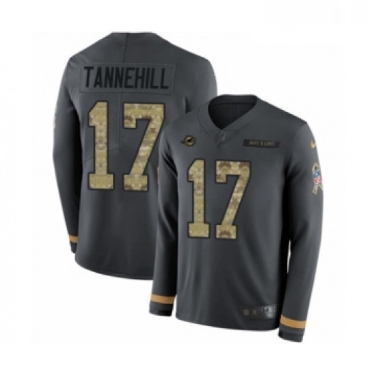Youth Nike Miami Dolphins 17 Ryan Tannehill Limited Black Salute to Service Therma Long Sleeve NFL Jersey Youth Nike Miami Dolphins 17 Ryan Tannehill Limited Black Salute to Service Therma Long Sleeve NFL Jersey