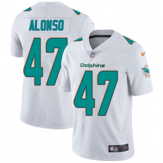 Youth Nike Miami Dolphins 47 Kiko Alonso Elite White NFL Jersey Youth Nike Miami Dolphins 47 Kiko Alonso Elite White NFL Jersey