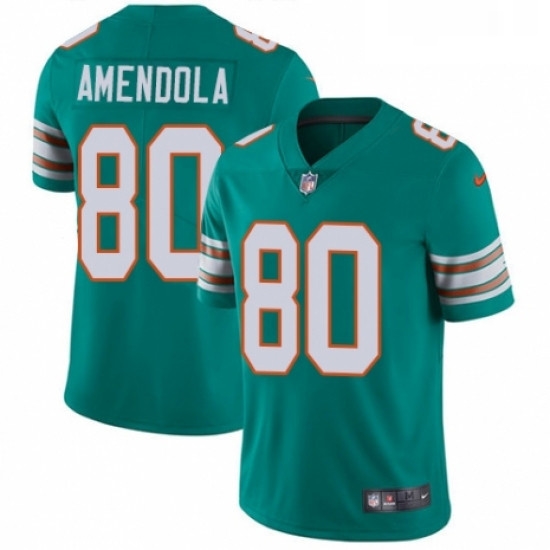 Youth Nike Miami Dolphins 80 Danny Amendola Aqua Green Alternate Vapor Untouchable Elite Player NFL Jersey Youth Nike Miami Dolphins 80 Danny Amendola Aqua Green Alternate Vapor Untouchable Elite Player NFL Jersey