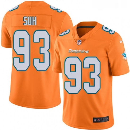 Youth Nike Miami Dolphins 93 Ndamukong Suh Limited Orange Rush Vapor Untouchable NFL Jersey Youth Nike Miami Dolphins 93 Ndamukong Suh Limited Orange Rush Vapor Untouchable NFL Jersey