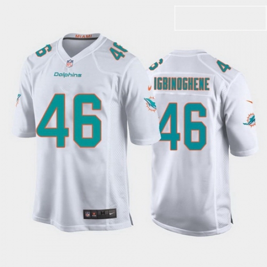 youth noah igbinoghene miami dolphins white game jersey youth noah igbinoghene miami dolphins white game jersey