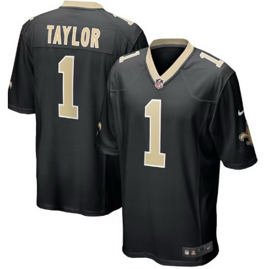 Men New Orleans Saints 1 Alontae Taylor Limited Black Vapor Untouchable Jersey Men New Orleans Saints 1 Alontae Taylor Limited Black Vapor Untouchable Jersey