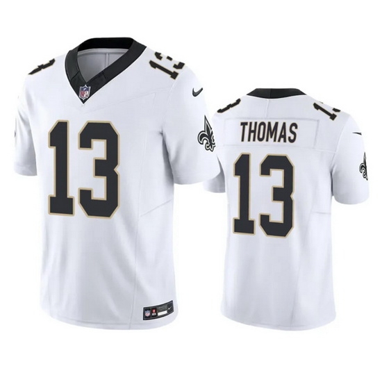 Men New Orleans Saints 13 Michael Thomas White 2023 F U S E Vapor Untouchable Limited Stitched Jersey Men New Orleans Saints 13 Michael Thomas White 2023 F U S E Vapor Untouchable Limited Stitched Jersey