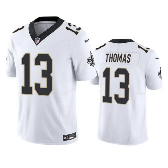 Men New Orleans Saints 13 Michael Thomas White 2023 F.U.S.E. Vapor Untouchable Limited Stitched Jersey Men New Orleans Saints 13 Michael Thomas White 2023 F.U.S.E. Vapor Untouchable Limited Stitched Jersey