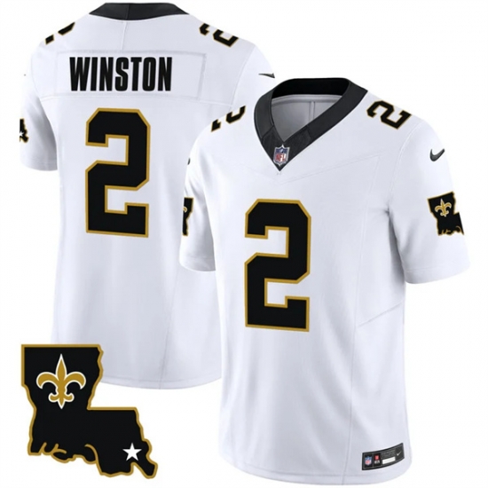 Men New Orleans Saints 2 Jameis Winston White 2023 F U S E 1987 Legacy Vapor Stitched Jersey Men New Orleans Saints 2 Jameis Winston White 2023 F U S E 1987 Legacy Vapor Stitched Jersey
