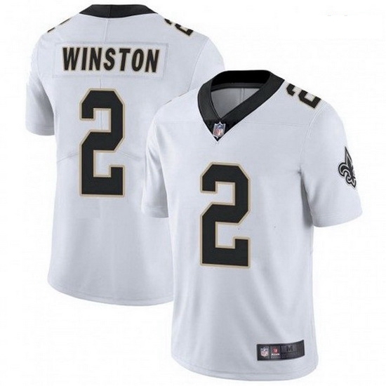 Men New Orleans Saints 2 Jameis Winston White Jersey Men New Orleans Saints 2 Jameis Winston White Jersey