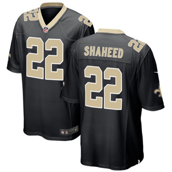Men New Orleans Saints 22 Rashid Shaheed Black Stitched Football Game Jersey Men New Orleans Saints 22 Rashid Shaheed Black Stitched Football Game Jersey