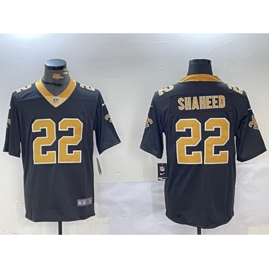 Men New Orleans Saints 22 Rashid Shaheed Black Vapor Limited Stitched Football Jersey Men New Orleans Saints 22 Rashid Shaheed Black Vapor Limited Stitched Football Jersey