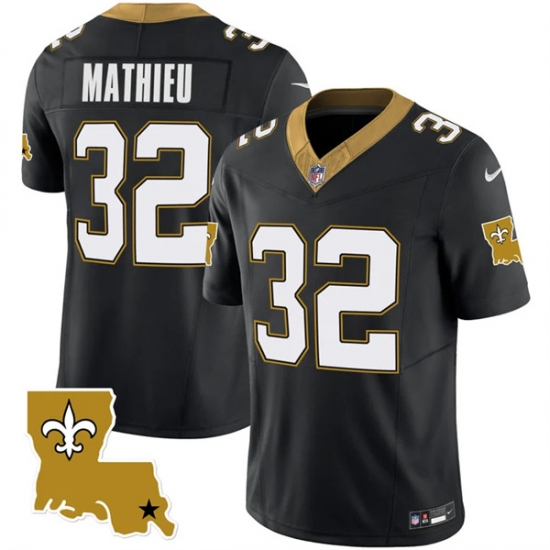 Men New Orleans Saints 32 Tyrann Mathieu Black 2023 F U S E 1987 Legacy Vapor Stitched Jersey Men New Orleans Saints 32 Tyrann Mathieu Black 2023 F U S E 1987 Legacy Vapor Stitched Jersey
