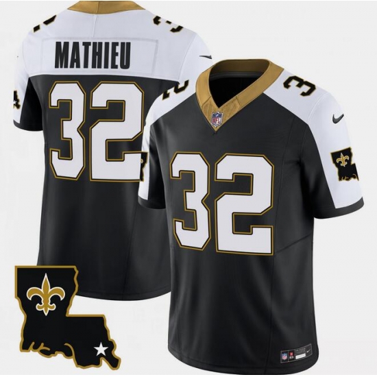 Men New Orleans Saints 32 Tyrann Mathieu Black White 2023 F U S E 1987 Legacy Vapor Stitched Jersey Men New Orleans Saints 32 Tyrann Mathieu Black White 2023 F U S E 1987 Legacy Vapor Stitched Jersey