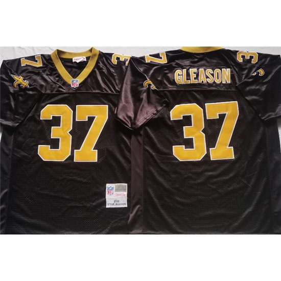 Men New Orleans Saints 37 GLEASON Black Stitched jersey Men New Orleans Saints 37 GLEASON Black Stitched jersey