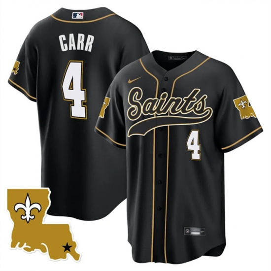 Men New Orleans Saints 4 Derek Carr Black 1987 Legacy Cool Base Stitched Baseball Jersey Men New Orleans Saints 4 Derek Carr Black 1987 Legacy Cool Base Stitched Baseball Jersey