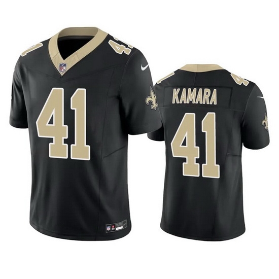 Men New Orleans Saints 41 Alvin Kamara Black 2023 F.U.S.E. Vapor Untouchable Limited Stitched Jersey Men New Orleans Saints 41 Alvin Kamara Black 2023 F.U.S.E. Vapor Untouchable Limited Stitched Jersey