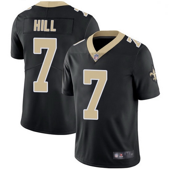 Men New Orleans Saints 7 Taysom Hill Black Team Color Stitched Football Vapor Untouchable Limited Jersey Men New Orleans Saints 7 Taysom Hill Black Team Color Stitched Football Vapor Untouchable Limited Jersey