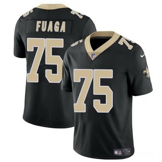 Men New Orleans Saints 75 Taliese Fuaga Black 2024 Draft2024 Draft Vapor Limited Stitched Football Jersey Men New Orleans Saints 75 Taliese Fuaga Black 2024 Draft2024 Draft Vapor Limited Stitched Football Jersey