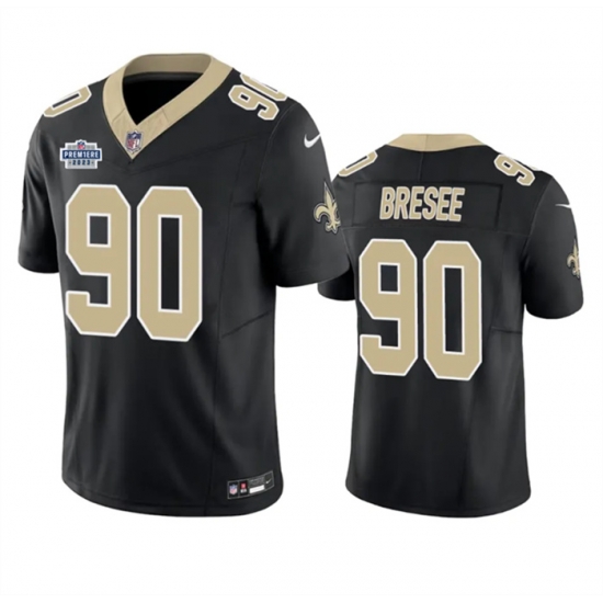 Men New Orleans Saints 90 Bryan Bresee Black 2023 F U S E With Prem1ere Patch Vapor Untouchable Limited Stitched Football Jersey Men New Orleans Saints 90 Bryan Bresee Black 2023 F U S E With Prem1ere Patch Vapor Untouchable Limited Stitched Football Jersey