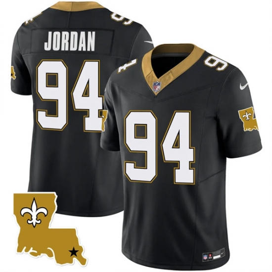 Men New Orleans Saints 94 Cameron Jordan Black 2023 F U S E 1987 Legacy Vapor Stitched Jersey Men New Orleans Saints 94 Cameron Jordan Black 2023 F U S E 1987 Legacy Vapor Stitched Jersey