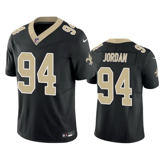Men New Orleans Saints 94 Cameron Jordan Black 2023 F U S E Vapor Untouchable Limited Stitched Jersey Men New Orleans Saints 94 Cameron Jordan Black 2023 F U S E Vapor Untouchable Limited Stitched Jersey