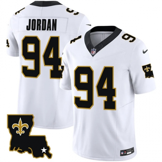Men New Orleans Saints 94 Cameron Jordan White 2023 F U S E 1987 Legacy Vapor Stitched Jersey Men New Orleans Saints 94 Cameron Jordan White 2023 F U S E 1987 Legacy Vapor Stitched Jersey