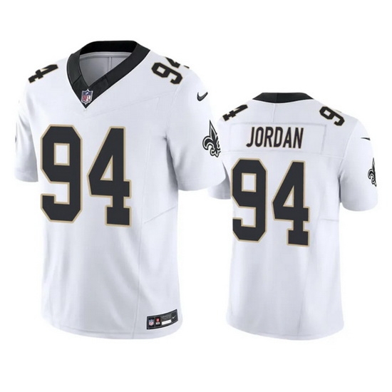 Men New Orleans Saints 94 Cameron Jordan White 2023 F U S E Vapor Untouchable Limited Stitched Jersey Men New Orleans Saints 94 Cameron Jordan White 2023 F U S E Vapor Untouchable Limited Stitched Jersey