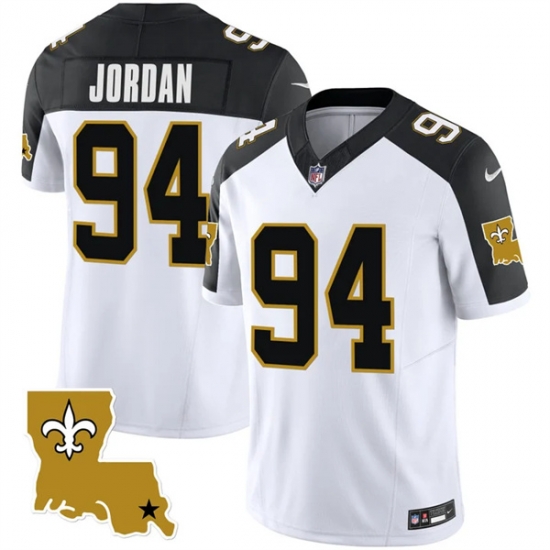 Men New Orleans Saints 94 Cameron Jordan White Black 2023 F U S E 1987 Legacy Vapor Stitched Jerseys Men New Orleans Saints 94 Cameron Jordan White Black 2023 F U S E 1987 Legacy Vapor Stitched Jerseys