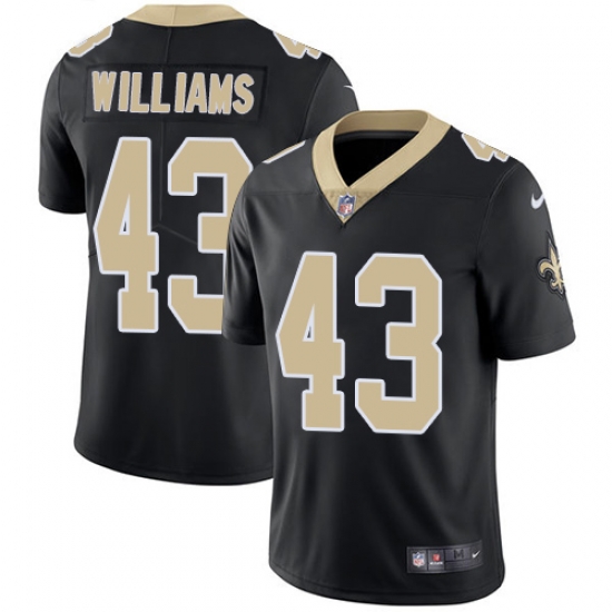 Mens Nike New Orleans Saints 43 Marcus Williams Black Team Color Vapor Untouchable Limited Player NFL Jersey Mens Nike New Orleans Saints 43 Marcus Williams Black Team Color Vapor Untouchable Limited Player NFL Jersey