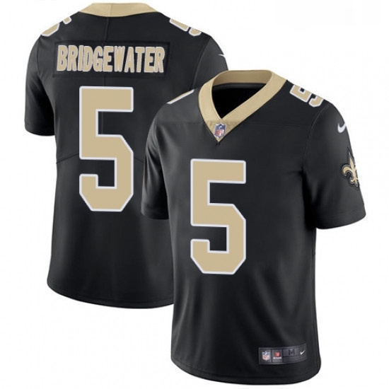 Mens Nike New Orleans Saints 5 Teddy Bridgewater Black Team Color Vapor Untouchable Limited Player NFL Jersey Mens Nike New Orleans Saints 5 Teddy Bridgewater Black Team Color Vapor Untouchable Limited Player NFL Jersey