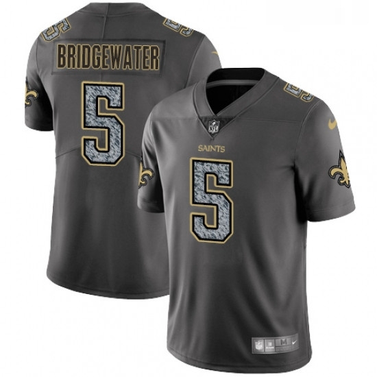 Mens Nike New Orleans Saints 5 Teddy Bridgewater Gray Static Vapor Untouchable Limited NFL Jersey Mens Nike New Orleans Saints 5 Teddy Bridgewater Gray Static Vapor Untouchable Limited NFL Jersey