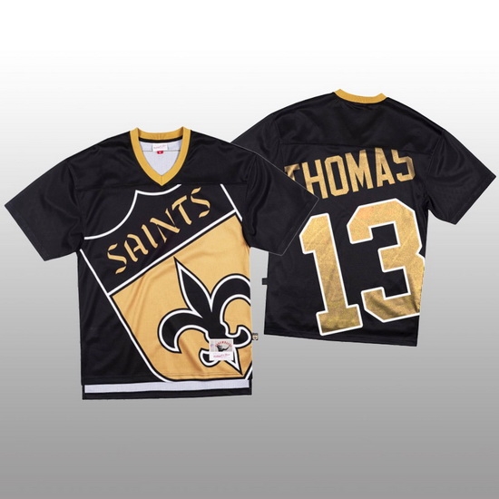 NFL New Orleans Saints 13 Michael Thomas Black Men Mitchell 26 Nell Big Face Fashion Limited NFL Jersey NFL New Orleans Saints 13 Michael Thomas Black Men Mitchell 26 Nell Big Face Fashion Limited NFL Jersey