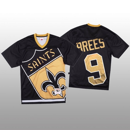 NFL New Orleans Saints 9 Drew Brees Black Men Mitchell 26 Nell Big Face Fashion Limited NFL Jersey NFL New Orleans Saints 9 Drew Brees Black Men Mitchell 26 Nell Big Face Fashion Limited NFL Jersey