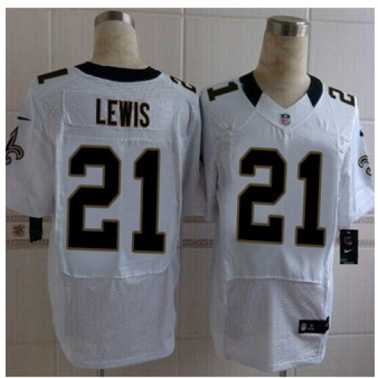 New New Orleans Saints #21 Keenan Lewis White Men Stitched NFL Elite Jersey New New Orleans Saints #21 Keenan Lewis White Men Stitched NFL Elite Jersey