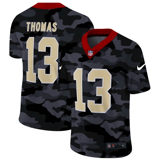 New Orleans Saints 13 Michael Thomas Men Nike 2020 Black CAMO Vapor Untouchable Limited Stitched NFL Jersey New Orleans Saints 13 Michael Thomas Men Nike 2020 Black CAMO Vapor Untouchable Limited Stitched NFL Jersey