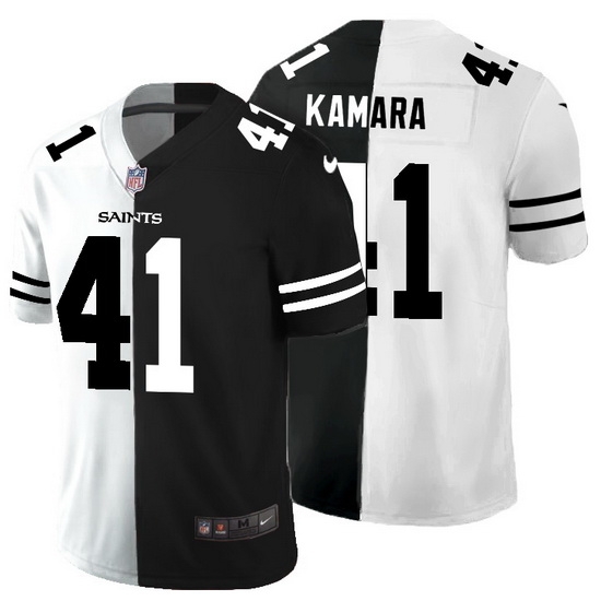 New Orleans Saints 41 Alvin Kamara Men Black V White Peace Split Nike Vapor Untouchable Limited NFL Jersey New Orleans Saints 41 Alvin Kamara Men Black V White Peace Split Nike Vapor Untouchable Limited NFL Jersey