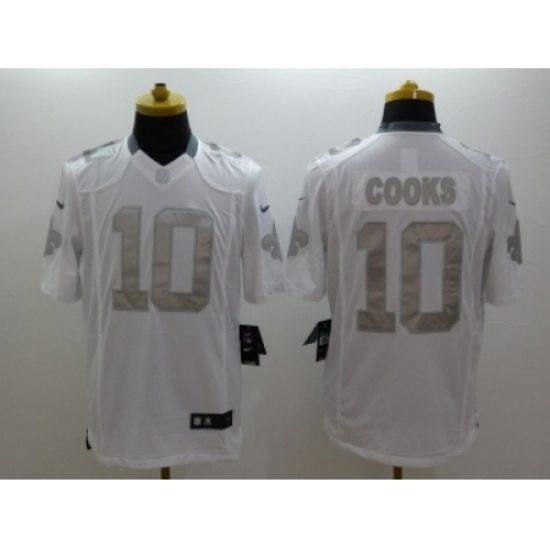 Nike New Orleans Saints 10 Brandin Cooks White Game Platinum NFL Jersey Nike New Orleans Saints 10 Brandin Cooks White Game Platinum NFL Jersey