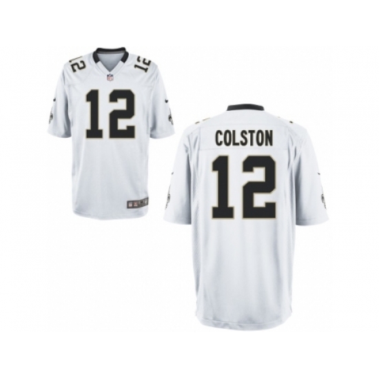 Nike New Orleans Saints 12 Marques Colston White Game NFL Jersey Nike New Orleans Saints 12 Marques Colston White Game NFL Jersey