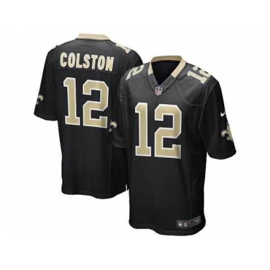 Nike New Orleans Saints 12 Marques Colston black Game NFL Jersey Nike New Orleans Saints 12 Marques Colston black Game NFL Jersey