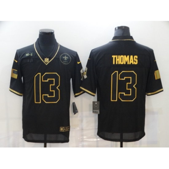 Nike New Orleans Saints 13 Michael Thomas Black Gold 2020 Salute To Service Limited Jersey Nike New Orleans Saints 13 Michael Thomas Black Gold 2020 Salute To Service Limited Jersey