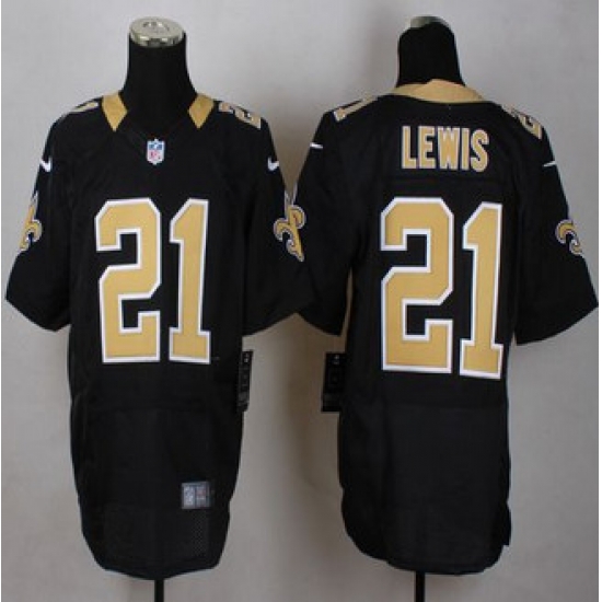 Nike New Orleans Saints #21 Keenan Lewis Black Team Color Mens Stitched NFL Elite Jersey Nike New Orleans Saints #21 Keenan Lewis Black Team Color Mens Stitched NFL Elite Jersey