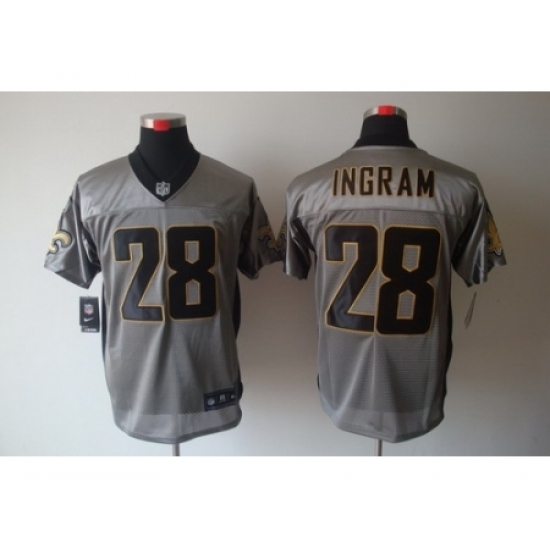 Nike New Orleans Saints 28 Mark Ingram Grey Elite Shadow NFL Jersey Nike New Orleans Saints 28 Mark Ingram Grey Elite Shadow NFL Jersey
