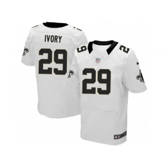 Nike New Orleans Saints 29 Chris Ivory White Elite NFL Jersey Nike New Orleans Saints 29 Chris Ivory White Elite NFL Jersey