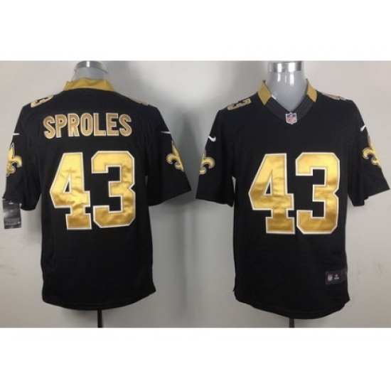 Nike New Orleans Saints 43 Darren Sproles Black LIMITED NFL Jersey Nike New Orleans Saints 43 Darren Sproles Black LIMITED NFL Jersey