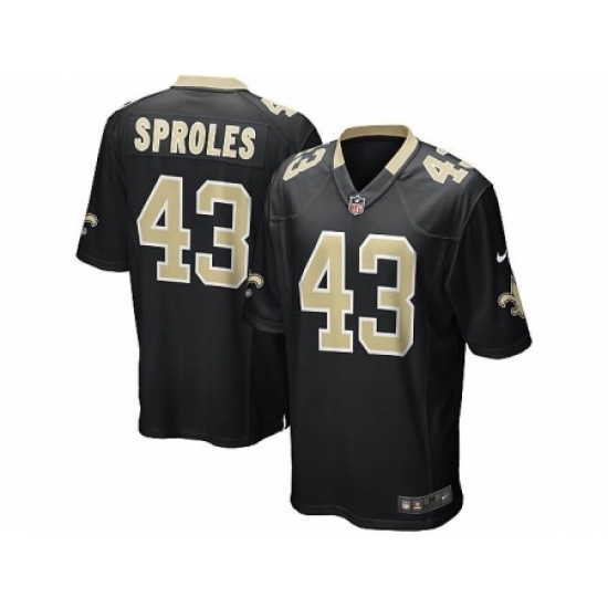 Nike New Orleans Saints 43 Darren Sproles black Game NFL Jersey Nike New Orleans Saints 43 Darren Sproles black Game NFL Jersey