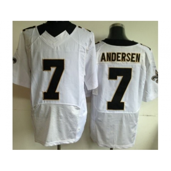 Nike New Orleans Saints 7 Morten Andersen White Elite NFL Jersey Nike New Orleans Saints 7 Morten Andersen White Elite NFL Jersey