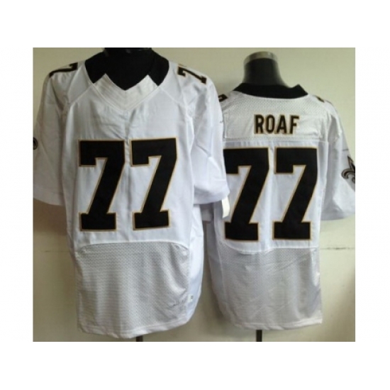 Nike New Orleans Saints 77 Willie Roaf White Elite NFL Jersey Nike New Orleans Saints 77 Willie Roaf White Elite NFL Jersey