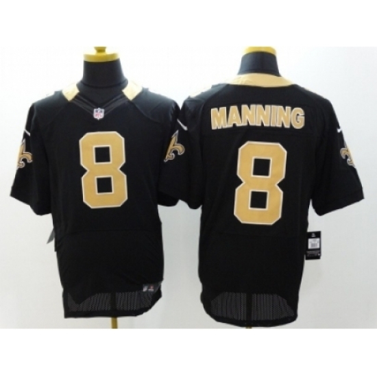Nike New Orleans Saints 8 Archie Manning black Elite NFL Jersey Nike New Orleans Saints 8 Archie Manning black Elite NFL Jersey