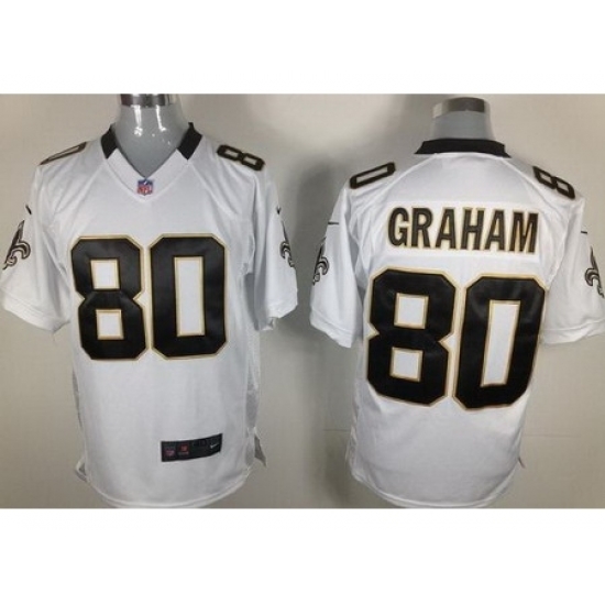 Nike New Orleans Saints 80 Jimmy Graham White Elite NFL Jersey Nike New Orleans Saints 80 Jimmy Graham White Elite NFL Jersey