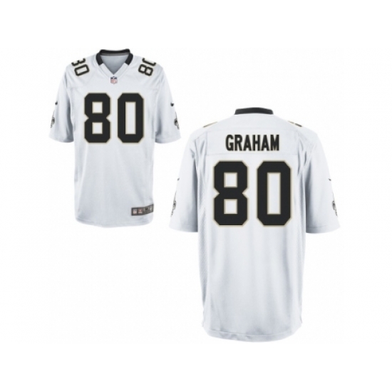 Nike New Orleans Saints 80 Jimmy Graham White Game NFL Jersey Nike New Orleans Saints 80 Jimmy Graham White Game NFL Jersey