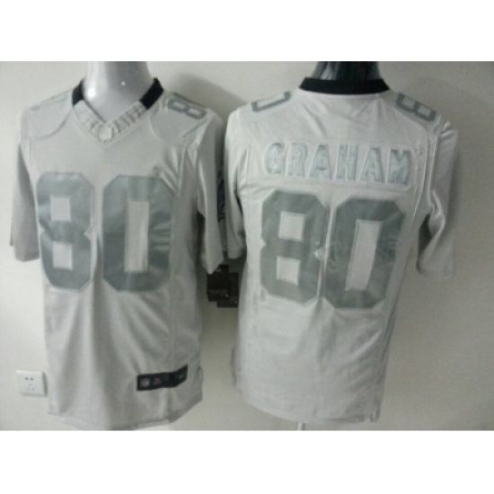 Nike New Orleans Saints 80 Jimmy Graham White Game Platinum NFL Jersey Nike New Orleans Saints 80 Jimmy Graham White Game Platinum NFL Jersey